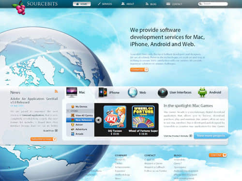 61个蓝色主色调网站设计欣赏 为软件开发项目注入灵感与专业感